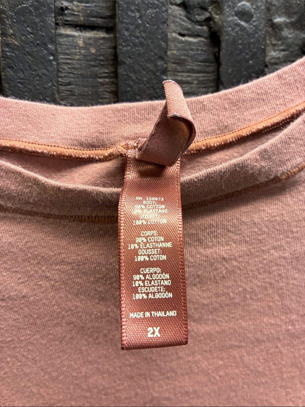 SKIMS Short Sleeve Crewneck Bodysuit in Dusty Pink - Picture 3 of 4